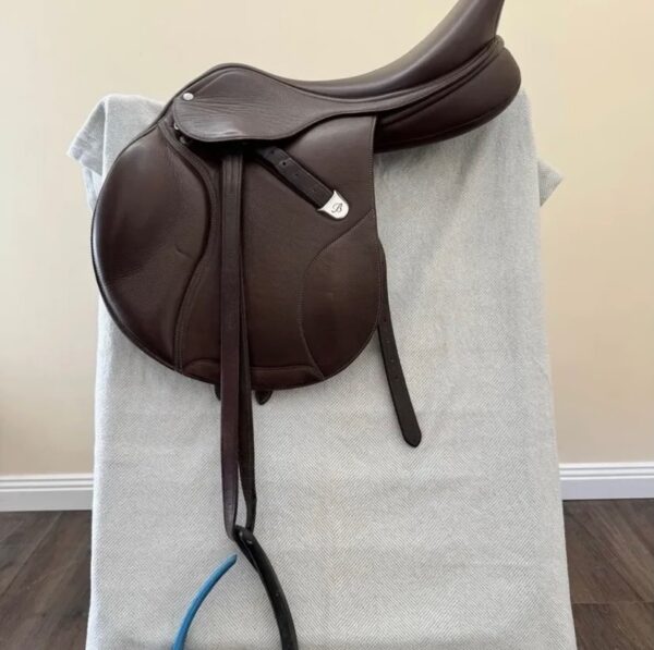 Bates Elevation Deep Seat Luxury Brown Leather Saddle