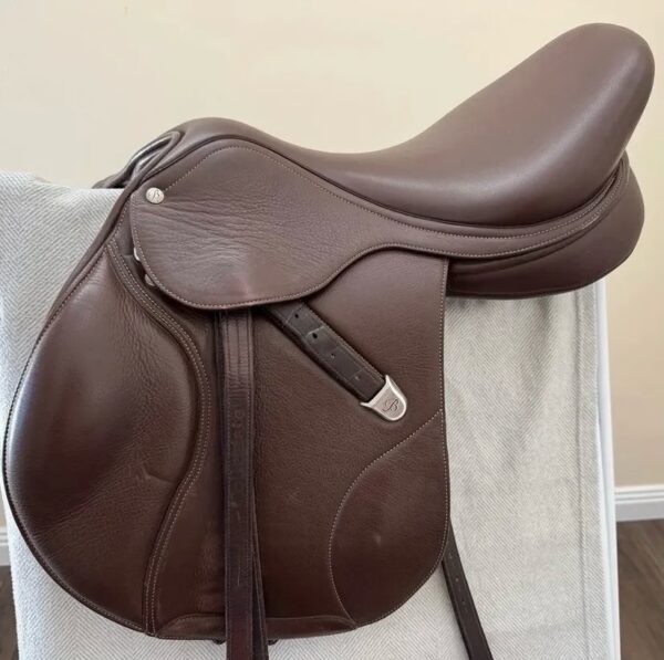 Bates Elevation Deep Seat Luxury Brown Leather Saddle