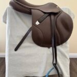 Bates Elevation Deep Seat Luxury Brown Leather Saddle