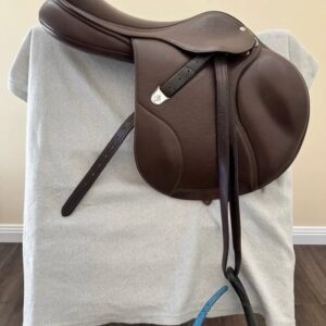 Bates Elevation Deep Seat Luxury Brown Leather Saddle